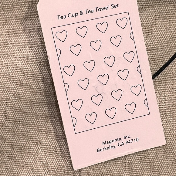 Rae Dunn Mug Tea Set with Tea Towel pink especially for Mom! - Picture 3 of 9